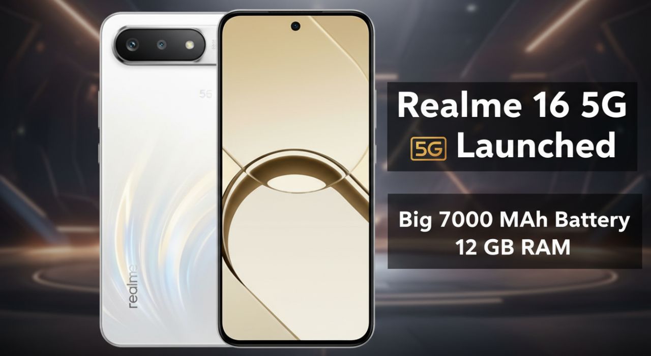 Realme 16 5G Launched – Big 7000 mAh Battery and 12 GB RAM
