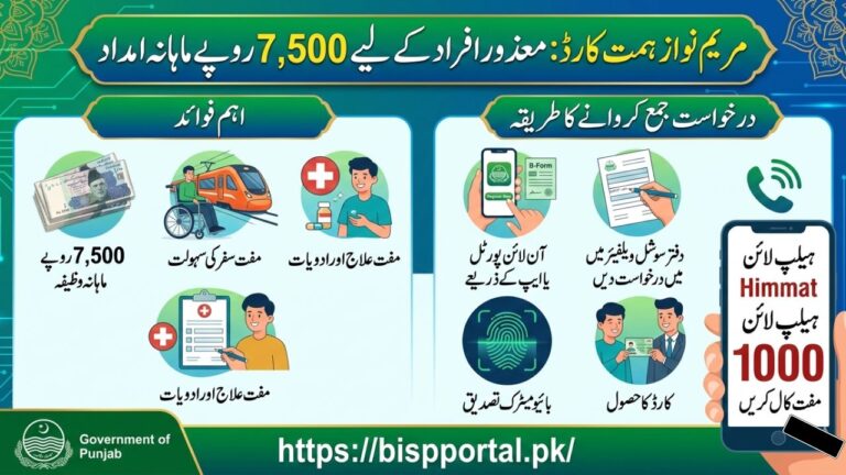 مریم-نواز-ہمت-کارڈ-معذور-افراد-کے-لیے-7500-روپے-ماہانہ-امداد-کا-مکمل-طریقہ