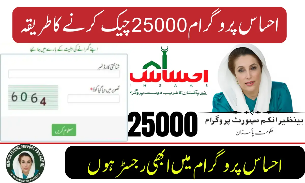 How to Check Ehsaas Program 25,000 Payment in Pakistan (Complete 2026 Guide)