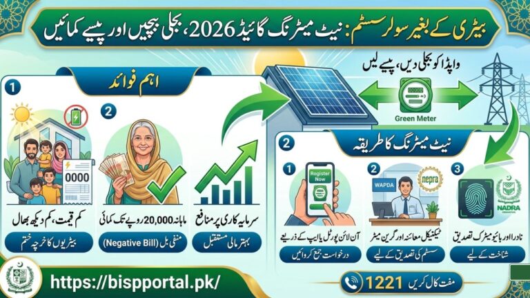 نیٹ میٹرنگ (Net Metering) گائیڈ 2026 بجلی بچائیں نہیں، حکومت کو بیچیں اور پیسے کمائیں!